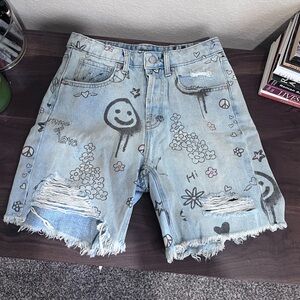 Wild Fable Graphic Jean Shorts